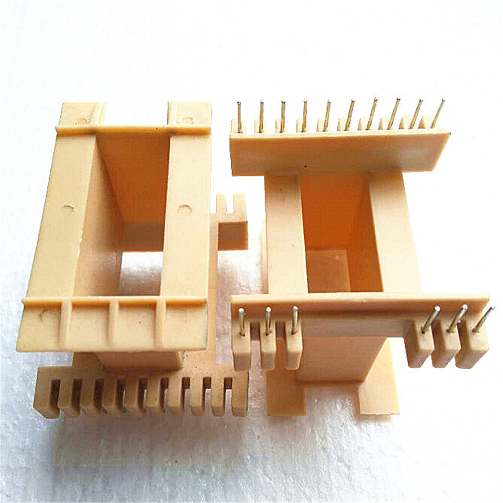 EE55大功率变压器高频磁芯骨架单槽 双磁芯立式6+10针 骨架磁芯