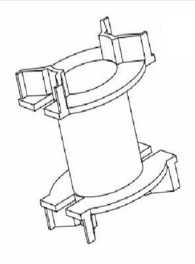 PQ3230变压器高频磁芯骨架立式无针3205骨架磁芯