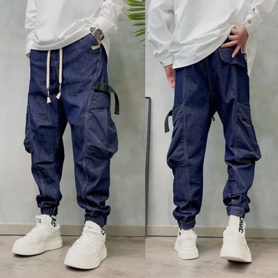 2024秋季大口袋男士牛仔裤