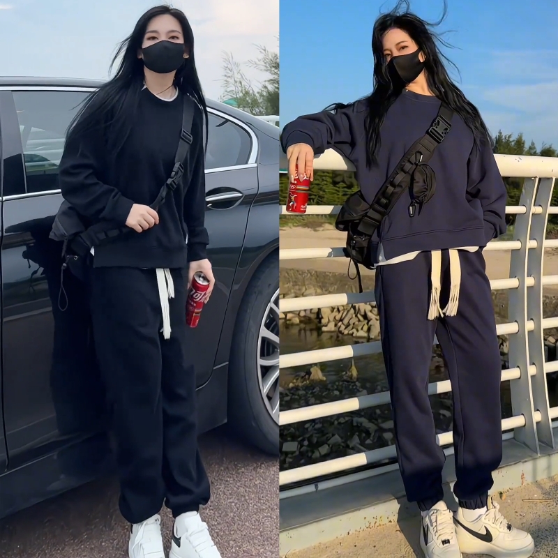 男士宽松潮流运动休闲套装