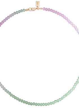 官同款 42cm出口CH挪威小熊夏季渐变珠项链