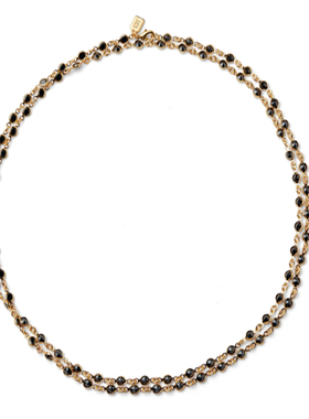 100cmCH官同款锆石链黑钻裸链简约项链