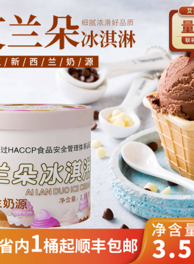ALD硬冰淇淋挖球桶装巧克力哈密瓜香芋抹茶香草牛奶商用自助雪糕