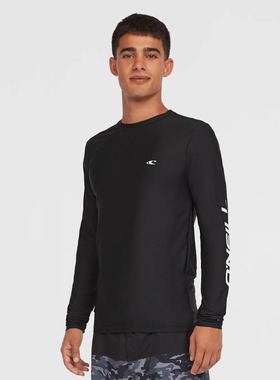 澳洲品牌QNE**男士长袖防晒衣冲浪T恤滑浪衣防磨速干运动泳衣