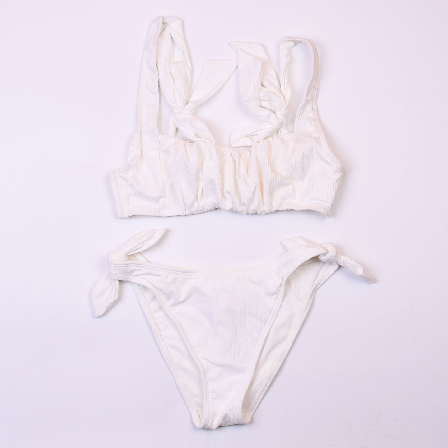 澳洲品牌MIN**性感低腰纯色比基尼bikini海边度假分体泳衣