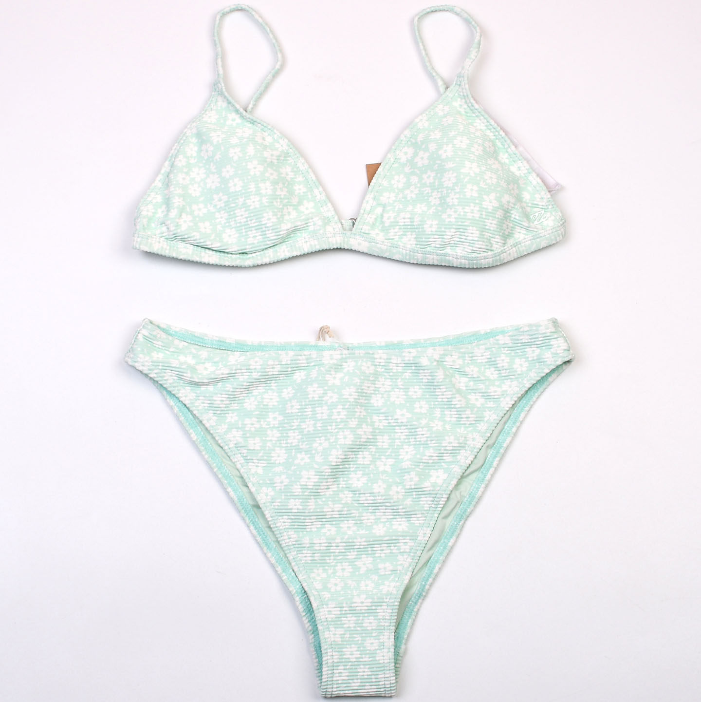 澳洲品牌B*ong小清新碎花V领比基尼bikini舒适时尚分体泳衣带胸垫