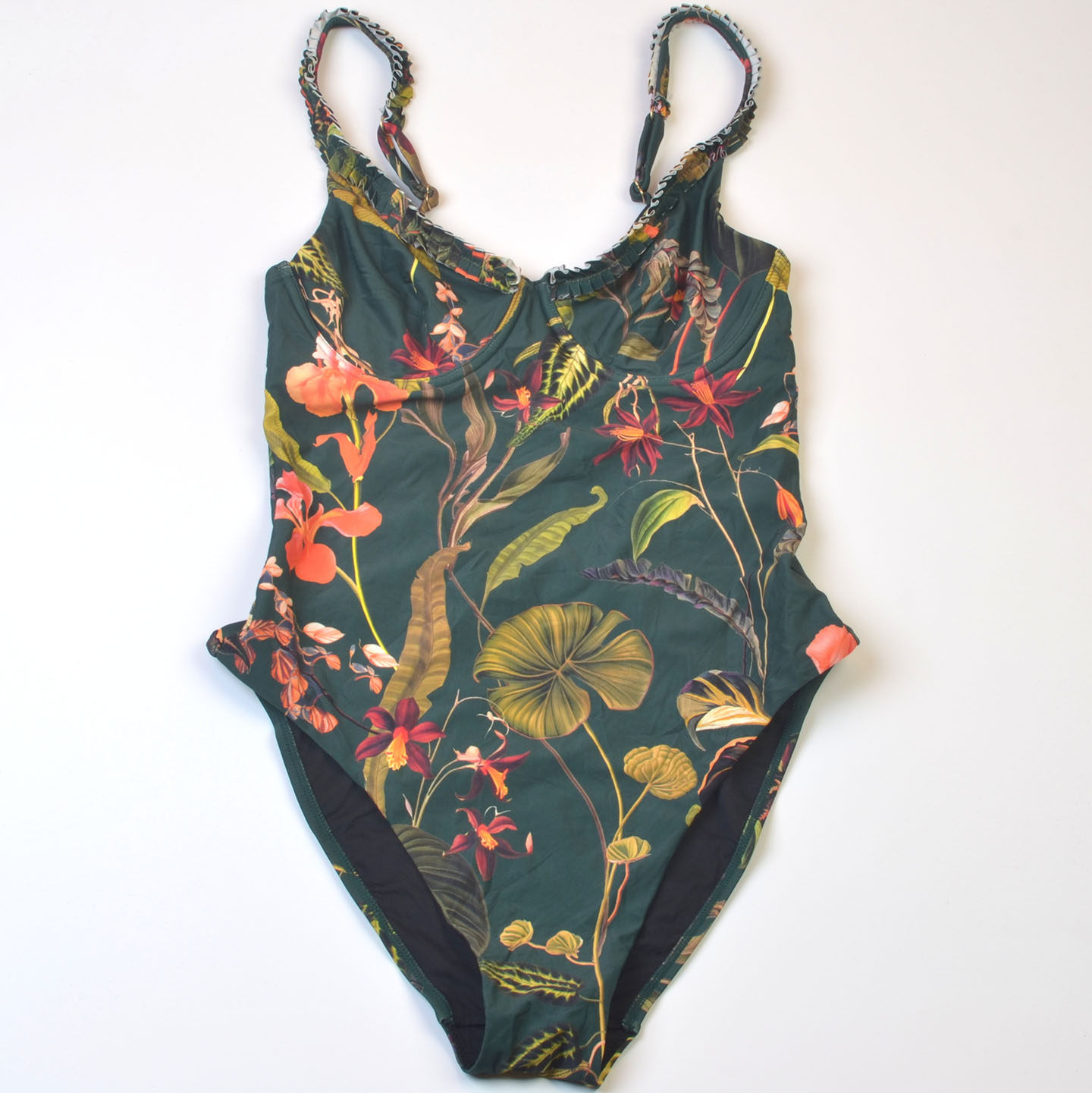 英国高级感外贸原单度假性感显瘦钢圈大胸聚拢连体泳衣女款