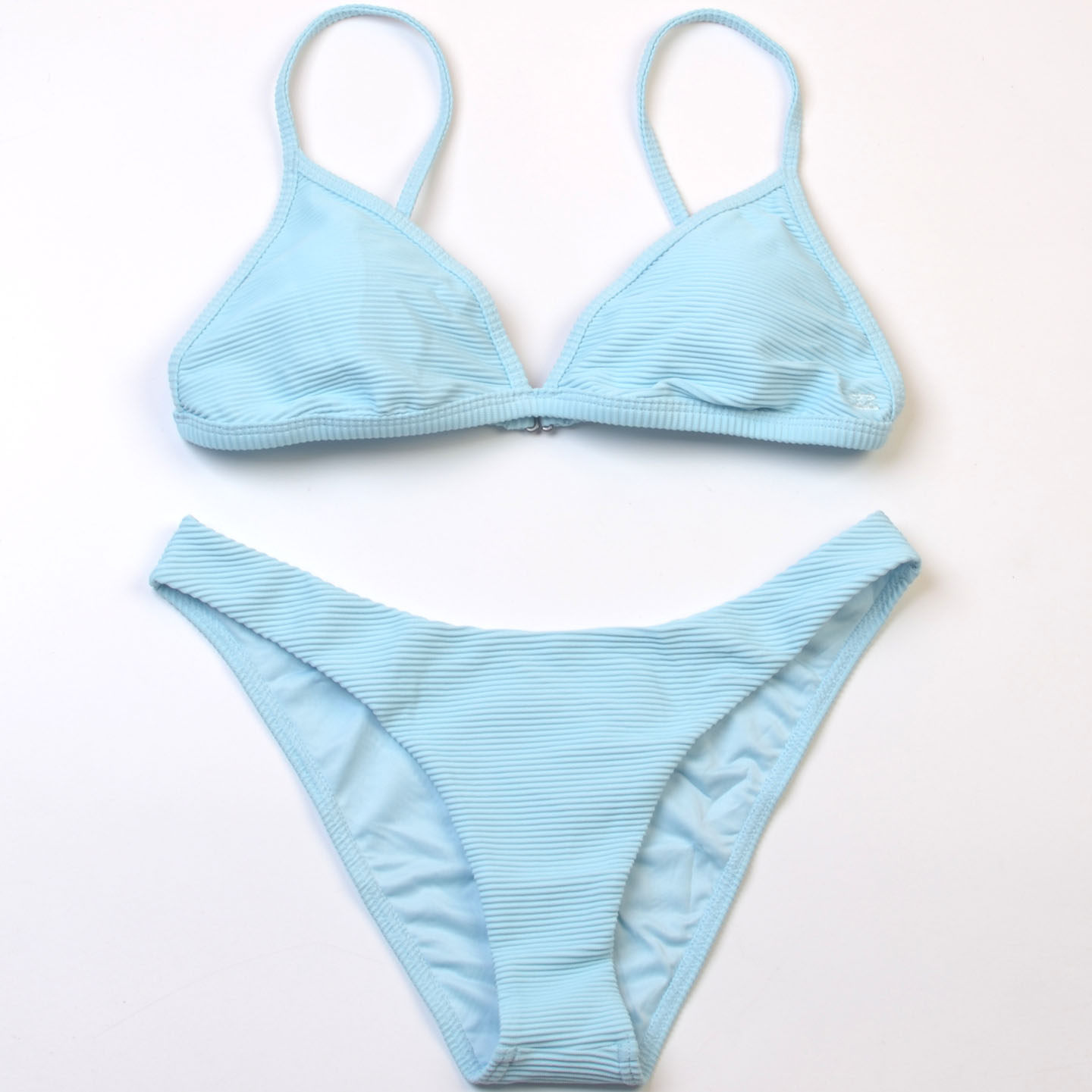 新款澳洲品牌Bil*高级感海边度假纯色聚拢比基尼bikini分体泳衣女