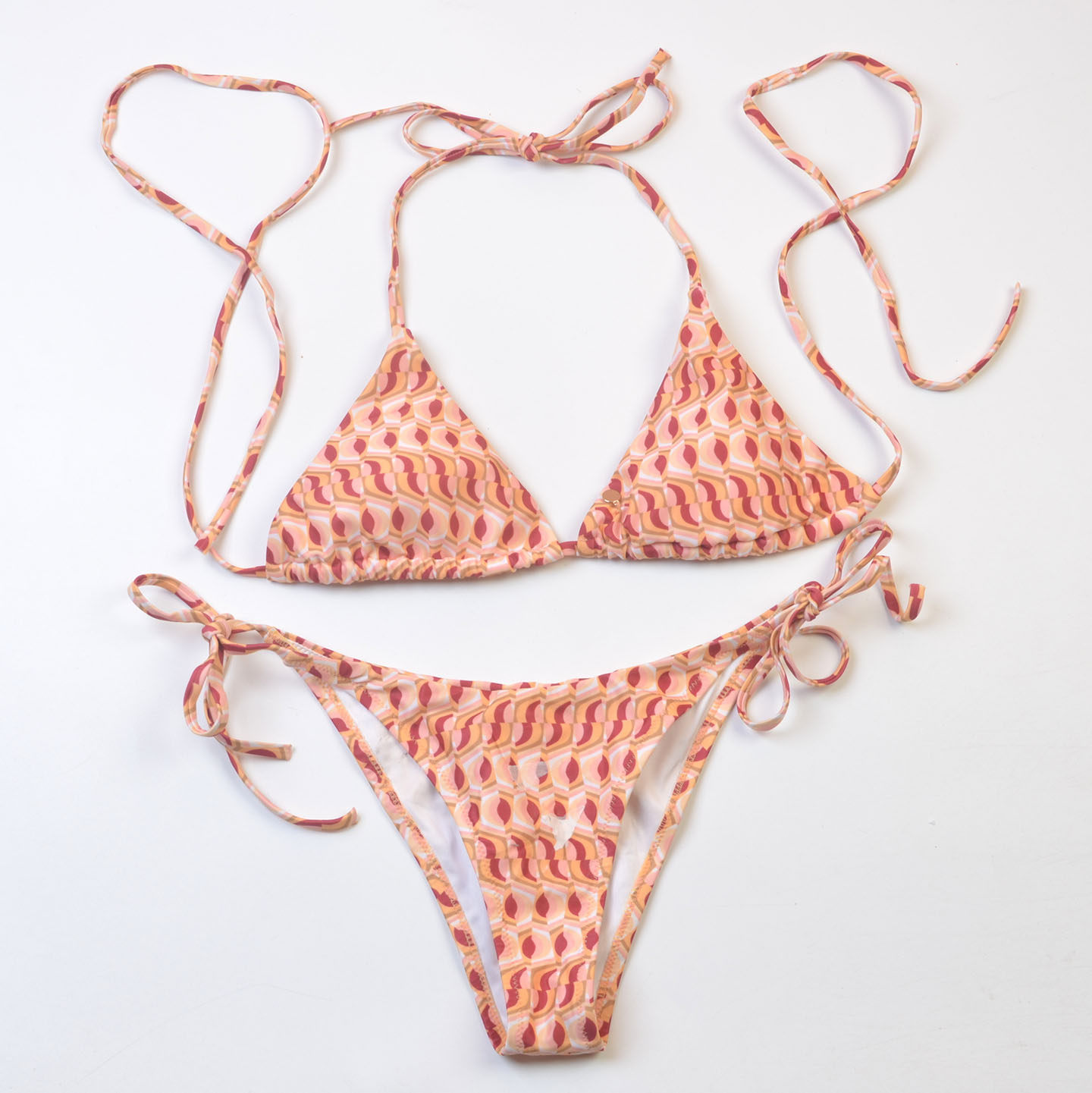 澳洲品牌rhyt**挂脖系带多款印花比基尼度假海边时尚bikini泳装