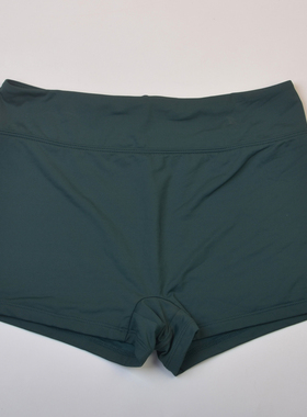 英国N*T品牌纯色大码平角分体泳衣裤子高腰比基尼泳装女款