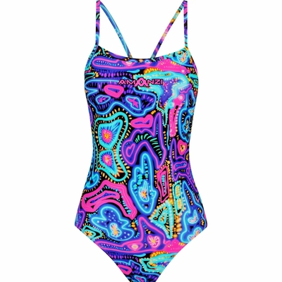 澳洲品牌AMA**品牌2025新款竞技竞速比赛连体泳衣运动游泳衣抗氯