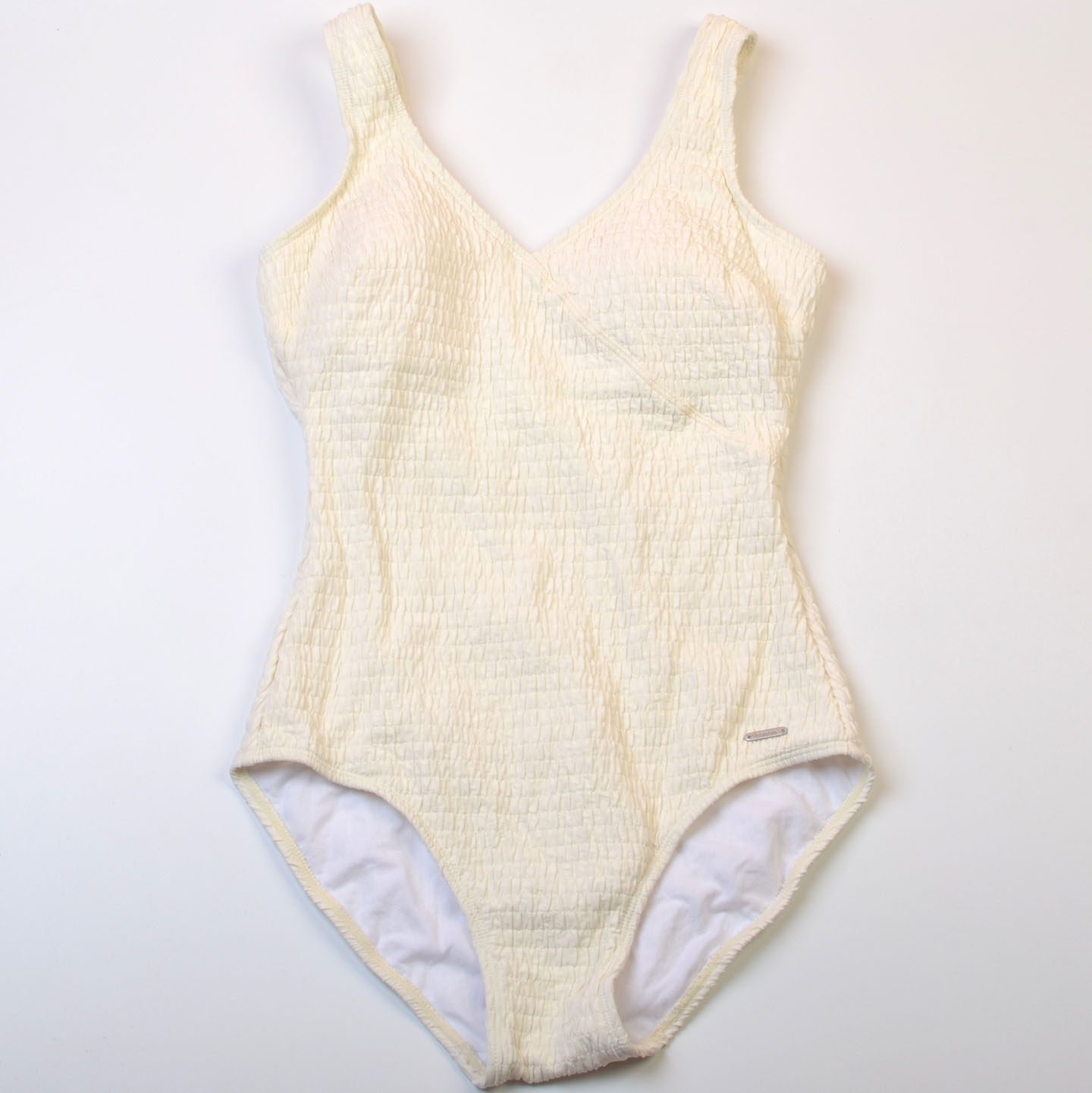 荷兰设计师品牌Bom**高档纯色连体泳衣女修身显瘦泳装度假泡温泉