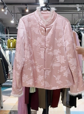 Q060-m真丝棉服微瑕