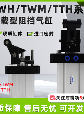TWH/TWM/TTH/TDH20/25/32/40/50/63/80X15-40SL阻挡气缸