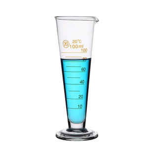 玻璃量杯5 10 25 50 100 250 500ml锥形刻度容量杯实验室玻璃杯