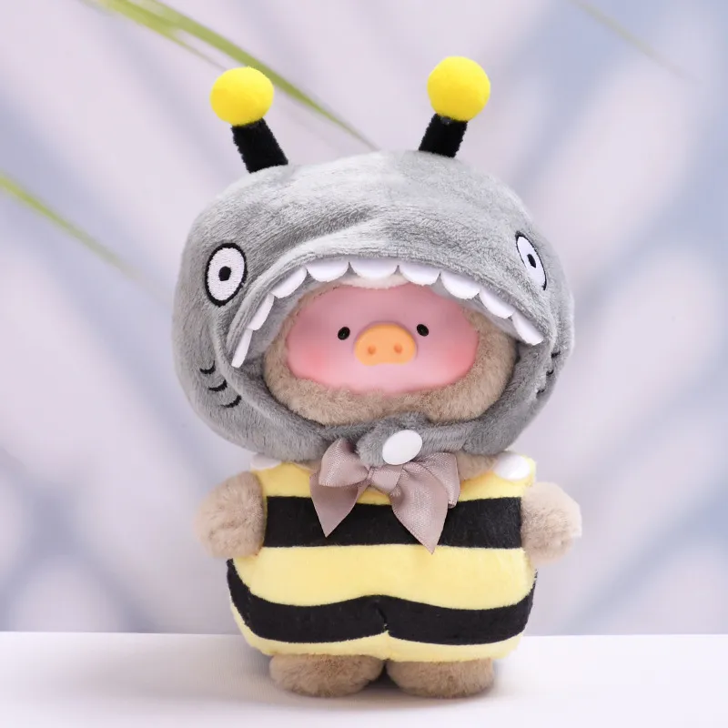 仅衣服】搪胶挂件LuLu猪着替衣服鲨鱼蜜蜂鲨Bee变身连体衣娃衣