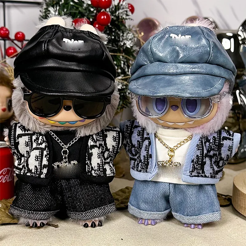 [超美家]仅衣服适用一二三代拉布布Labubu17厘米15cm娃衣潮流项链