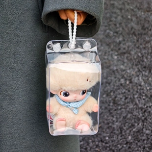 DIMOO新生日记搪胶娃遛娃包13cm娃外出保护套手办收纳包防尘痛包