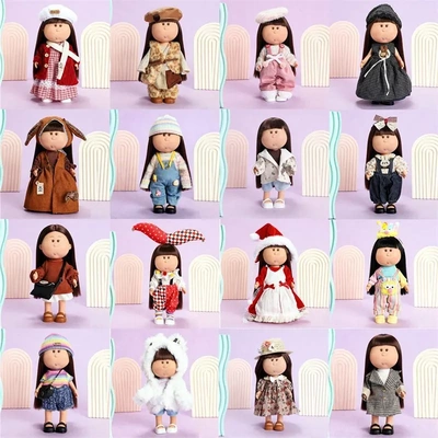 送鞋土豆娃娃mia换装娃衣着替公仔衣服24cm西班牙女孩摆件玩偶礼