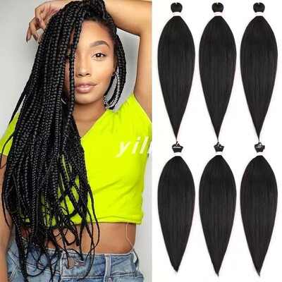 Pre Stretched Braiding Hair Synthetic Crochet Twist Braids