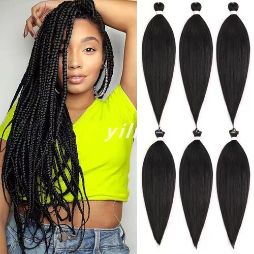 Pre Stretched Braiding Hair Synthetic Crochet Twist Braids