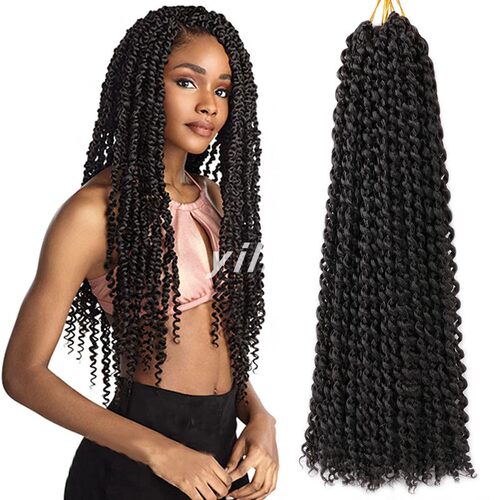 24inch Passion Twists Synthetic Braiding Hair Curly Braids