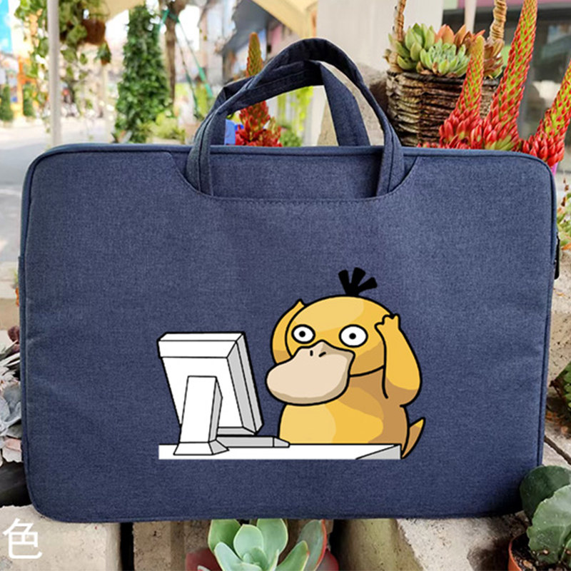 2026新品笔记本电脑包手提防水布料可爱印花包适用于联想15.6英寸华硕戴尔小米13.3苹果惠普神舟宏基14寸女包