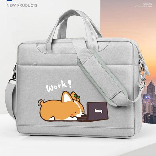 晴熙牛津布手提斜挎可爱卡通电脑