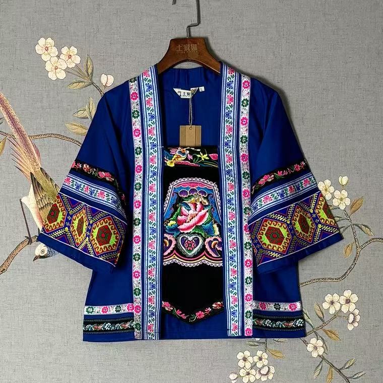 【工厂特惠】夏款薄款短袖土家族儿童演出服