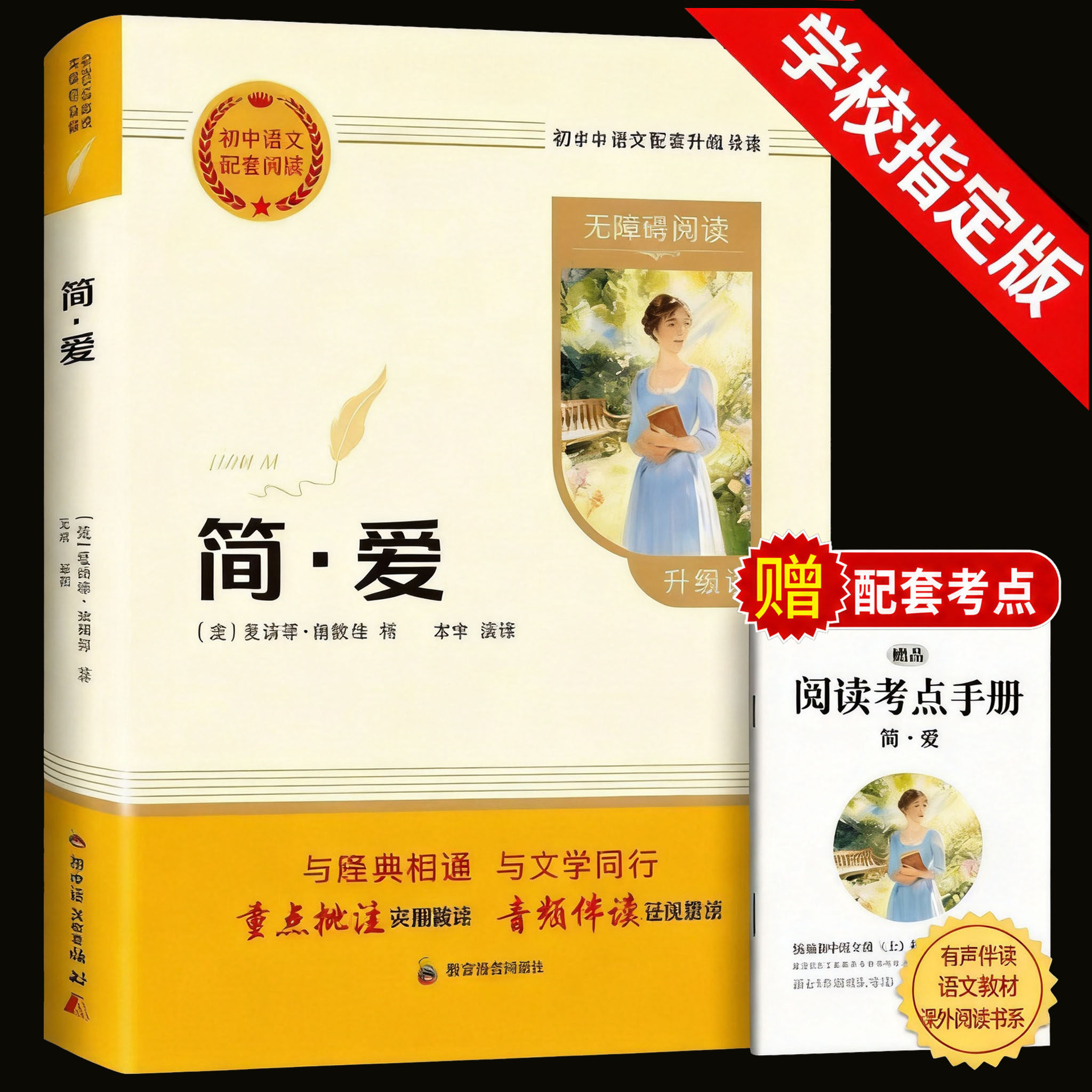 儒林外史九年级必读正版水浒传名著初中课外阅读书籍吴敬梓原著完整版白话文初三下册课外书9上下语文人教版偳林外史人民文学简爱