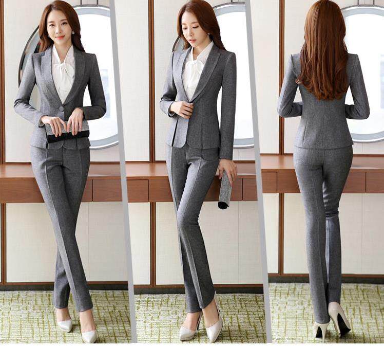 thickening Dresses Winter clothes coat Show thin Autumn Female sex Manager Light grey suit suit hotel fashion Simplicityin the Women's clothing/Boutique , Set/Student uniforms/Work uniforms , Career skirt suits  category - from Buy2taobao.com to provide professional Taobao agent buy service
