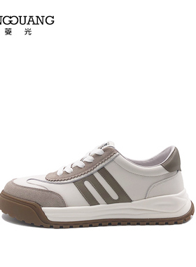 菱光男鞋2022秋季新款休闲百搭运动鞋低帮复古德训鞋A223BF1505