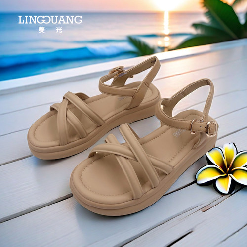 F45HX501时尚潮流休闲菱光女凉鞋