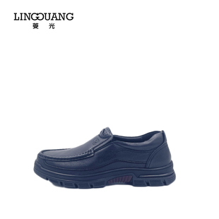 真皮透气户外一脚蹬休闲鞋 新款 软底防滑A224612 2022秋季 菱光男鞋