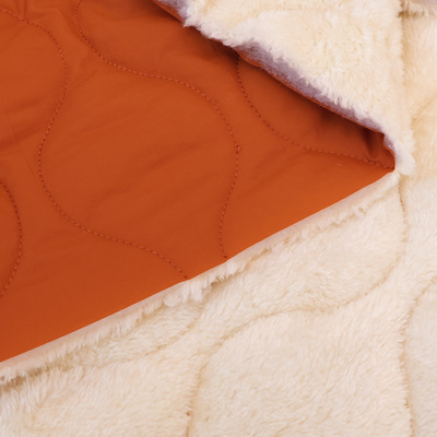 北级绒绗缝布衣服面料加厚保暖