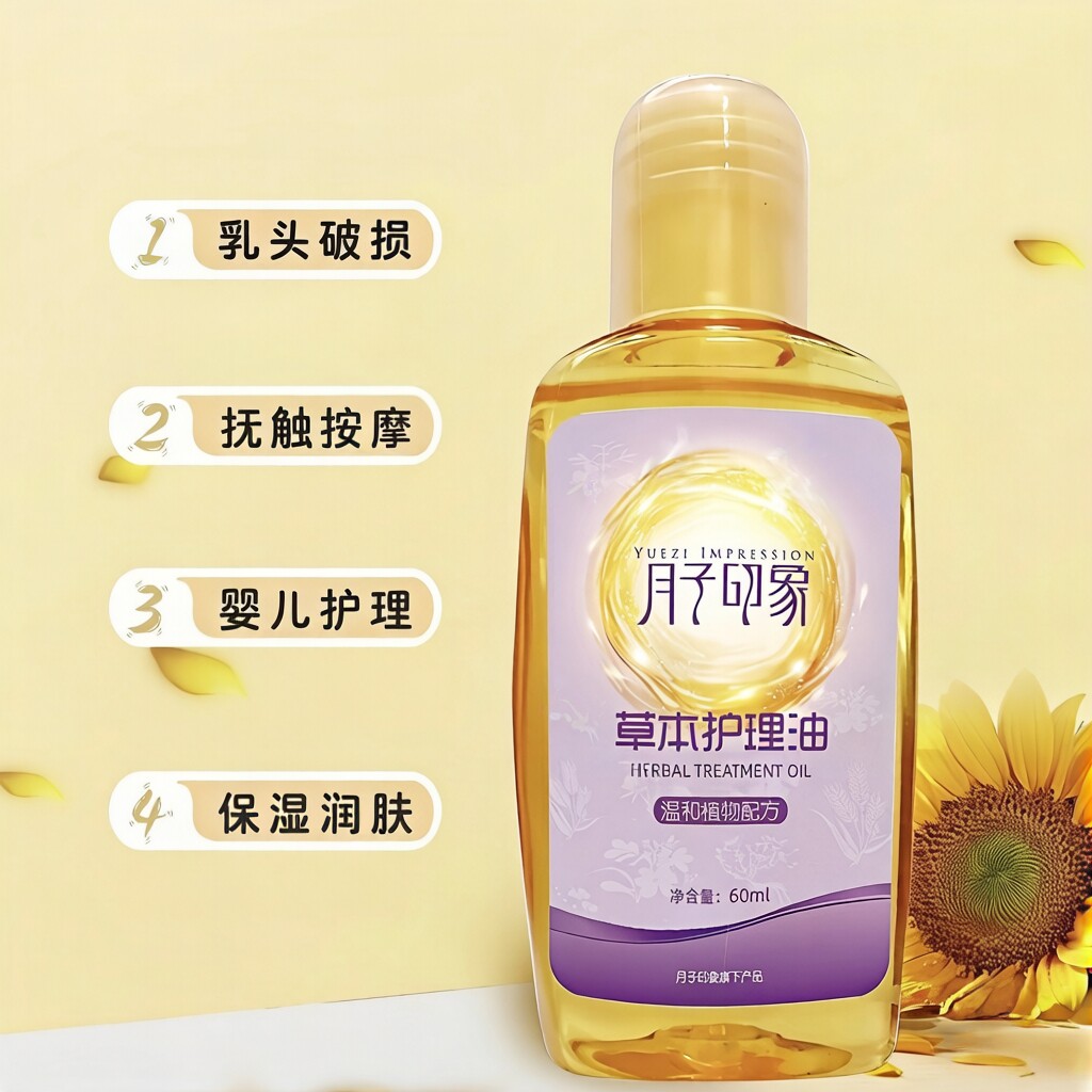 月子印象草本护理油宝宝妈乳头霜乳头疼痛破损皮开裂生肌油红屁屁