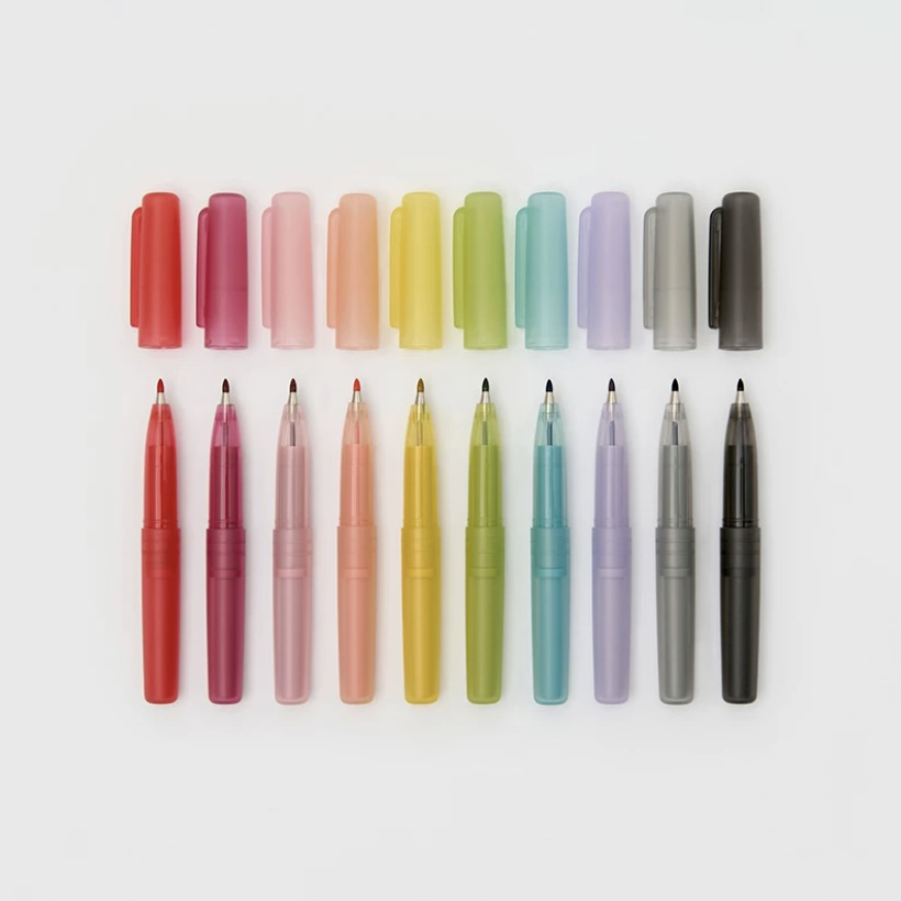 无印良品签字笔马卡龙色