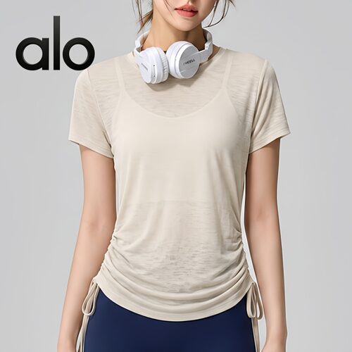 AIo瑜伽普拉提短袖宽松透气女