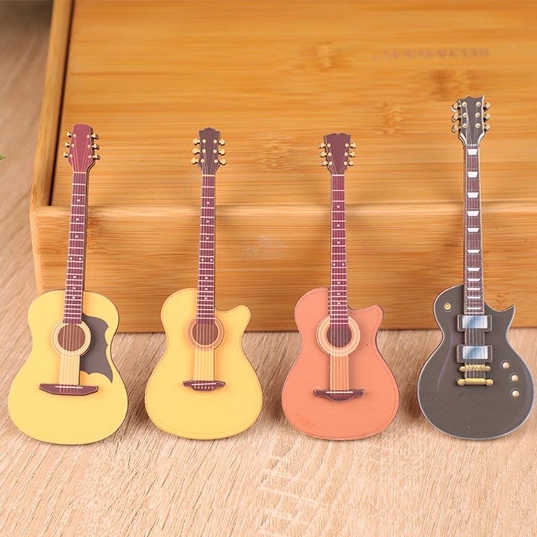 吉他木质冰箱贴磁性冰箱贴旅游礼品收藏乐器网红冰箱贴木头冰箱贴