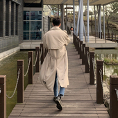 MRCYC男士 风衣中长款 韩系潮流帅气过膝休闲痞帅春秋英伦风外套男