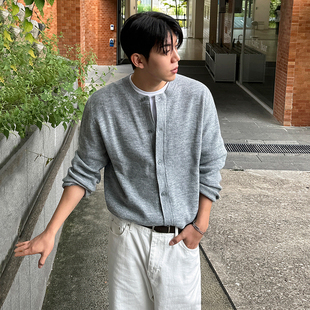 毛衣男秋冬季 MRCYC慵懒风开衫 简约休闲宽松穿搭韩系潮流针织外套