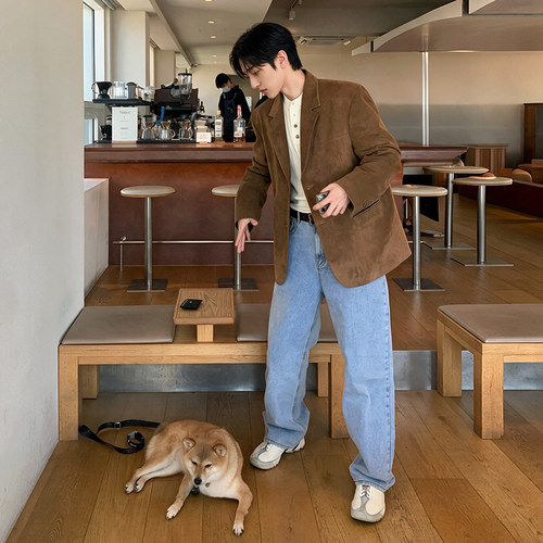 MRCYC韩版宽松痞帅休闲西装外套