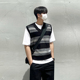 MRCYC男士 韩系宽松高级感百搭条纹坎肩马甲 背心夏季 无袖 V领针织衫
