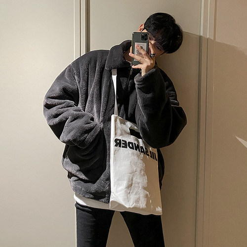 Mrcyc羊羔毛青少年加绒棉衣冬季