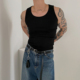 纯棉打底衫 男背心夏季 纯色百搭无袖 MRCYC美式 T恤运动健身修身 坎肩