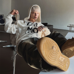 卫衣男秋冬季 MRCYC设计感连帽开衫 松弛穿搭韩系宽松高级感外套