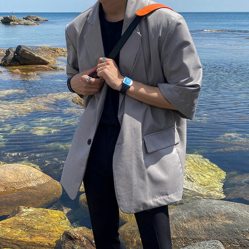 MRCYC夏季韩版潮流宽松短袖西装