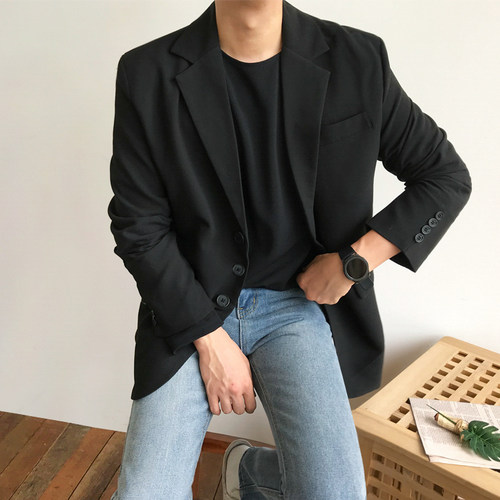 MRCYC韩版宽松痞帅轻熟风小西装