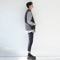 Áo vest nam mỏng không gian cotton vest vest MRCYC túi lớn dây kéo nam vest vest - Dệt kim Vest áo len cho nam