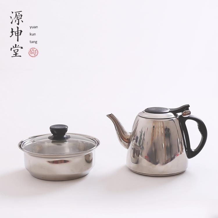 不锈钢平底消毒锅烧水壶茶盘茶家用件电磁炉茶炉茶道零配特价包邮